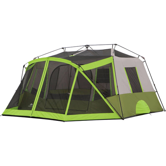 14' X 13.5' 9 Person 2 Room Instant Cabin Tent with Screen Room, 30.8 Lbs